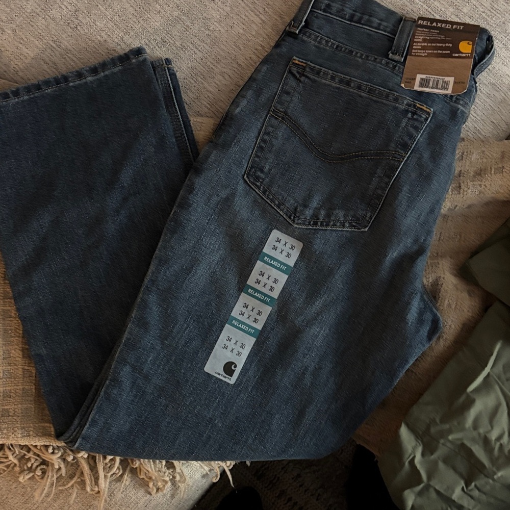 Carhartt Women’s Relaxed Fit Blue Jeans